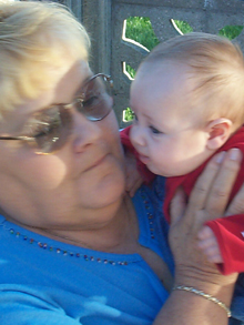 Nana Irene holding me...I'm almost 4 months old here!